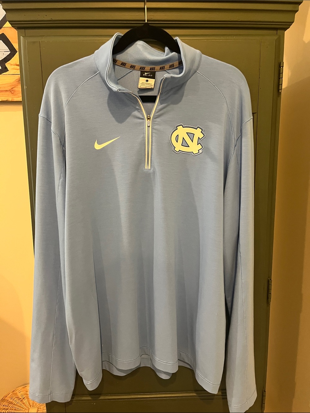 Nike Light Blue UNC 1/4 Zip Pullover